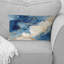 Coussin décoratif bleu et or Marble Clouds X - Fractals-138107878