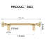 Lot de 4 poignées de placard de cuisine dorées, poignées de tiroir de commode en cristal, poignées de placard de salle de bain modernes, quincaillerie de cuisine pour placards, poignée en alliage de zinc (4, dorées, entraxe de 96 mm)