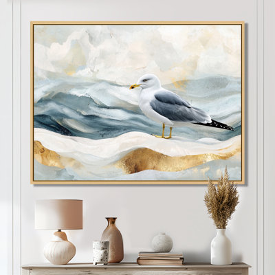 Avrora en marbre mouette vol de la côte III - Art mural mouette