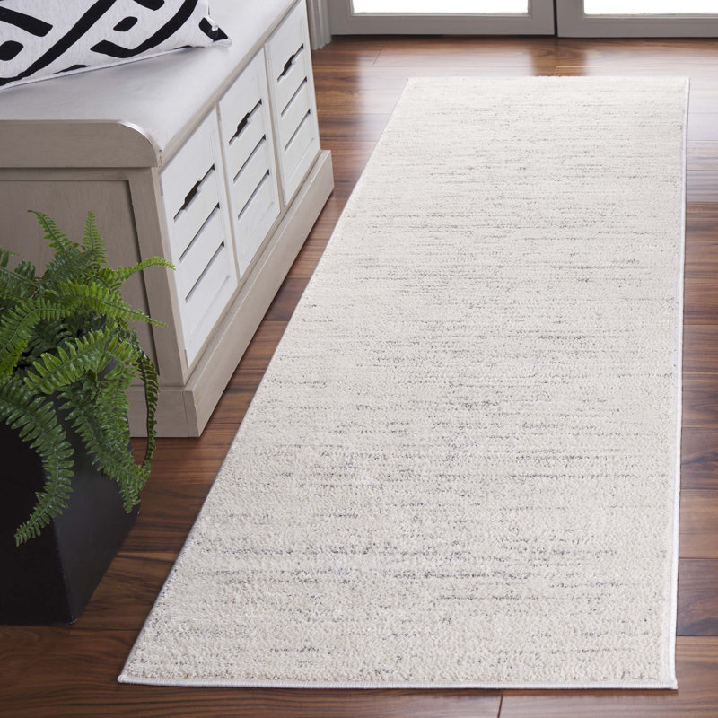 Allycia Machine Woven Ivory/Grey Rug, Runner 66 x 244cm