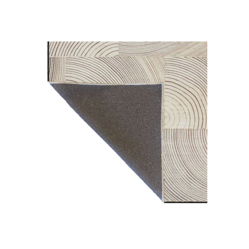 Tapis crème à motif tissé lavable à la machine, Tapis de couloir 2 pi 6 po x 9 pi 10 po inclus