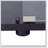 Lighted Two Door Glass Cabinet Glass Display Cabinet with 4 Shelves, Black