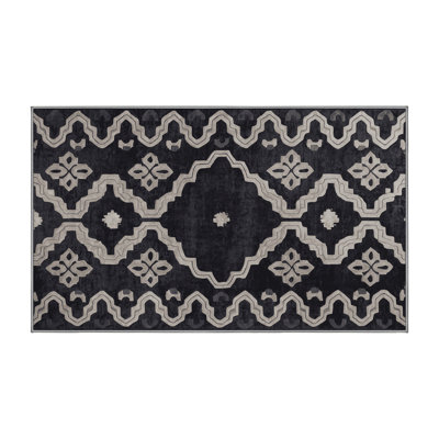 Tapis mauve lavable à la machine