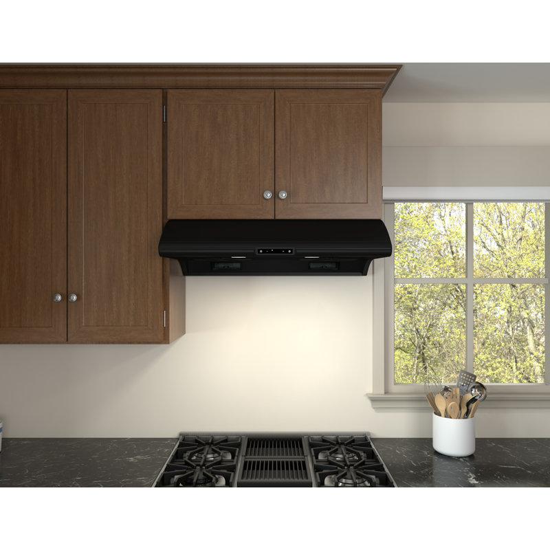 Zephyr Typhoon 36 in. 850 CFM Under Cabinet Mount Range Hood with LED Light, Black