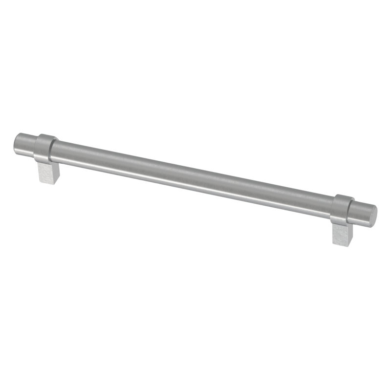 Simple Wrapped Stainless Steel Bar Cabinet Drawer Pulls (Set of 10)
