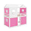 Lit double superposé en bois avec tente-776809681-776809695