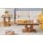Modern Minimalist Wood-Tone MDF Coffee Table Set (Square + Rectangular)Wood Colour,MDF Coffee Table,Wood-Coloured Textured Decal,Side Table.