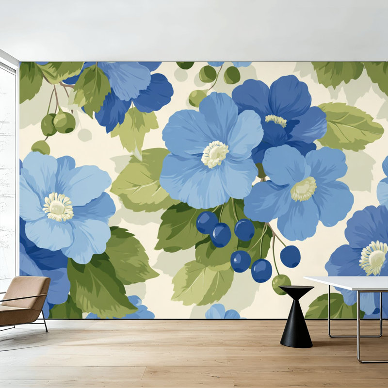 Peler et coller le papier peint adhésif délicat Ditsy Chintz romantique pré fleurs sauvages sans soudure