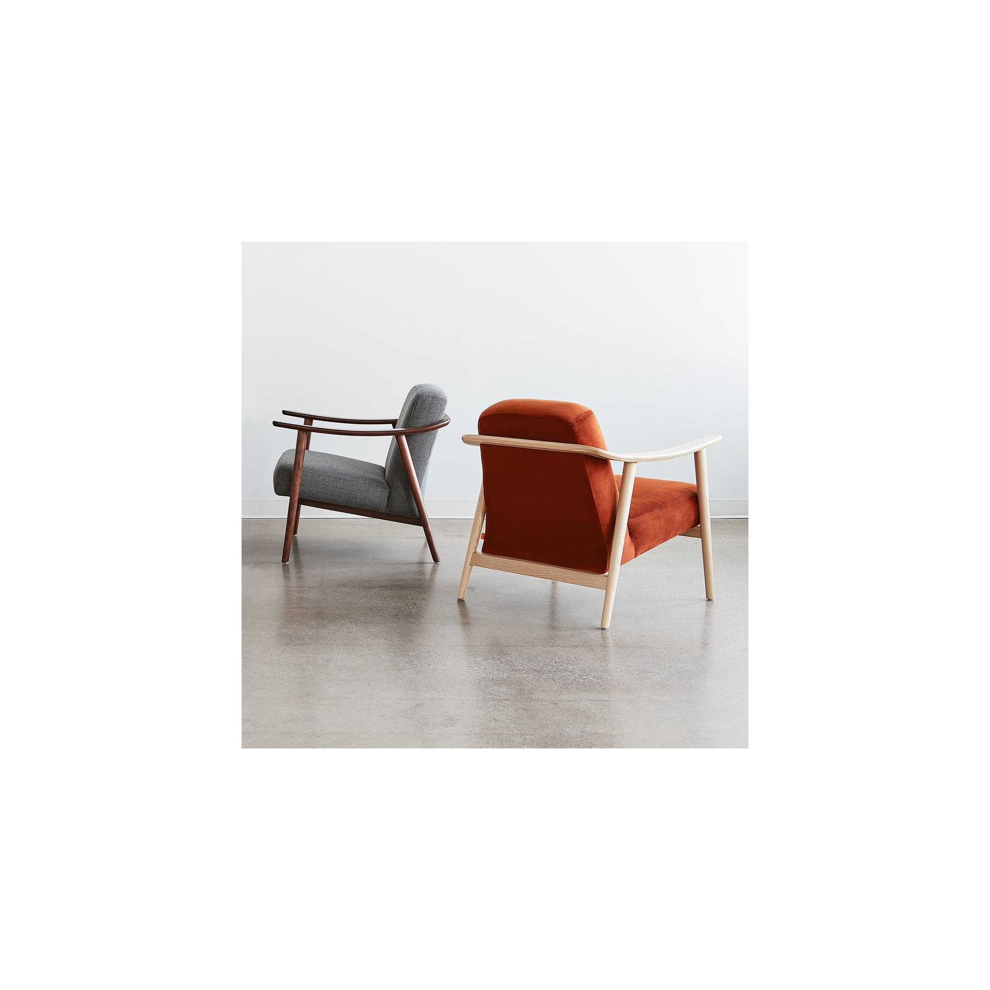 Baltic Chair, Velvet Russet Velvet, Ash Natural