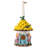 9"H Garden Resin Birdhouse with Roof,Yellow-1527552625