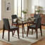 Chaise d’appoint rembourrée gris anthracite Ulysse