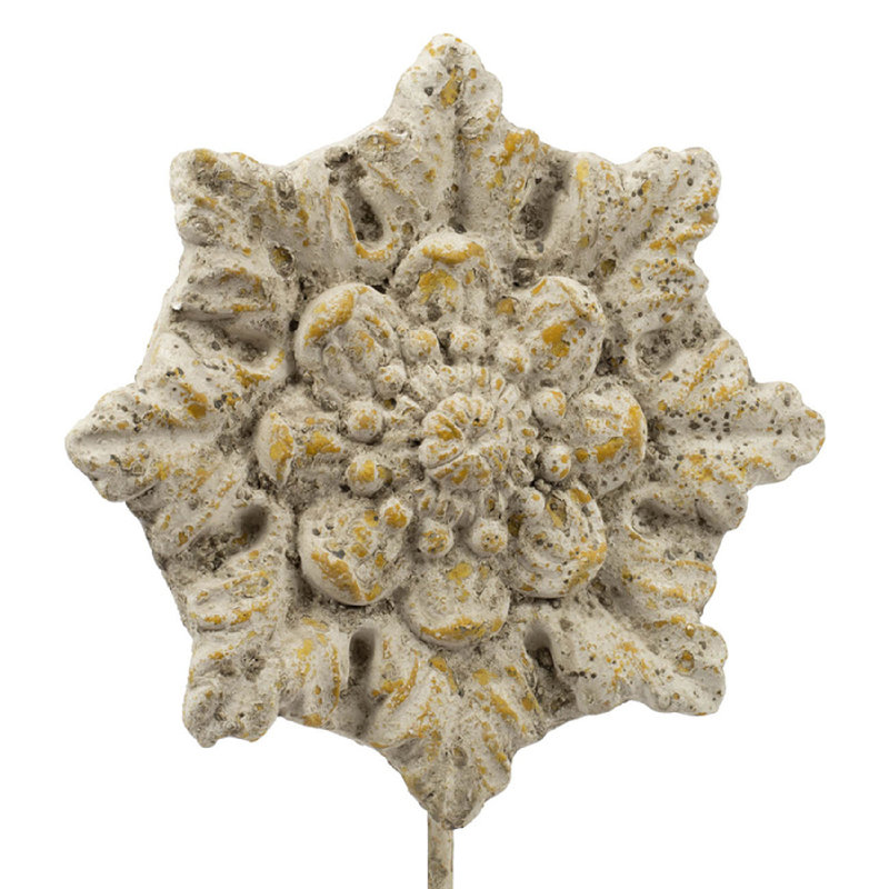 Étoile décorative à motif de cornes de Corneille - ensemble de 2 - gris
