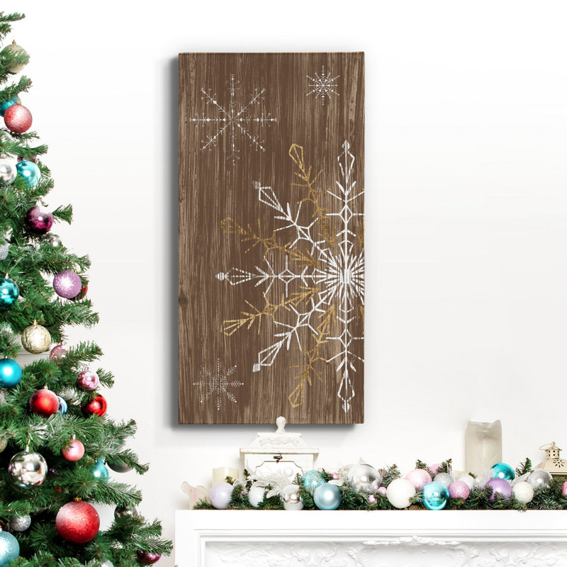 Toile tendue avec châssis de qualité supérieure Barnwood Wonderland Collection B - Prêt à accrocher