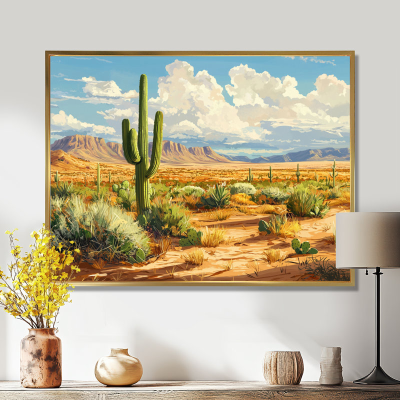 Kotick - Floral Large Wall Art, H 24 po x l 32 po, Cadre flottant, Or