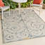 Tapis d'intérieur / extérieur crème / bleu marine Bilol-1920406683