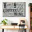 «Rise Shine Wine», reproduction d'art textuel sur toile tendue-1690209578