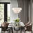 4 - Light Steel Dimmable Drum Chandelier-254080604-254080607