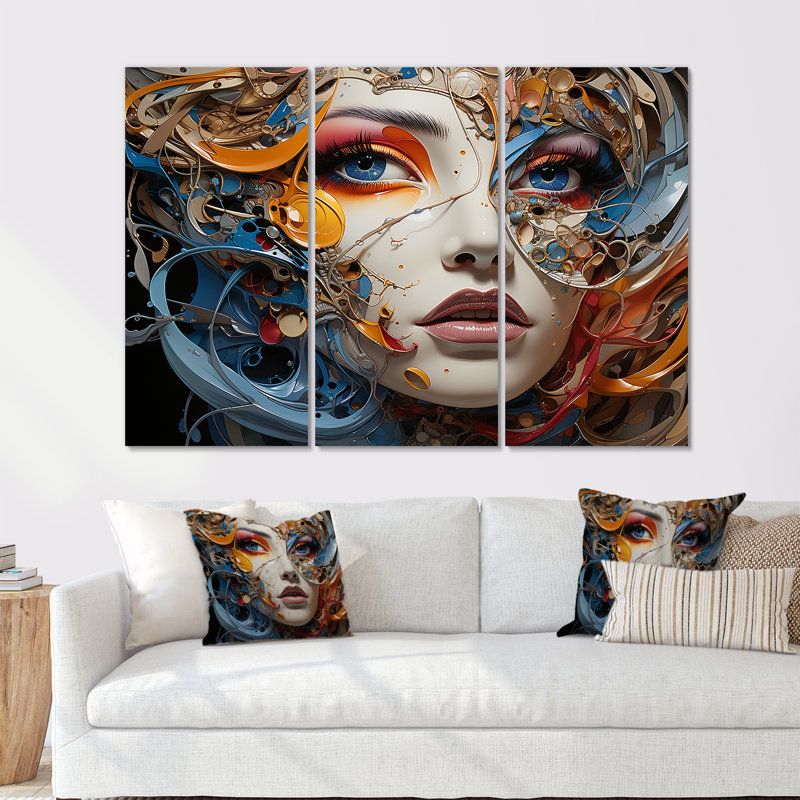 «Surréalisme», ensemble d'art mural sur toile, H 40 po x l 60 po