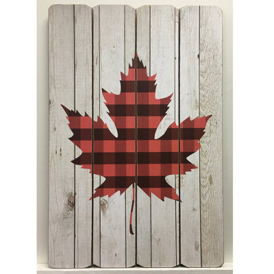 Plaque murale en bois d'érable Buffalo