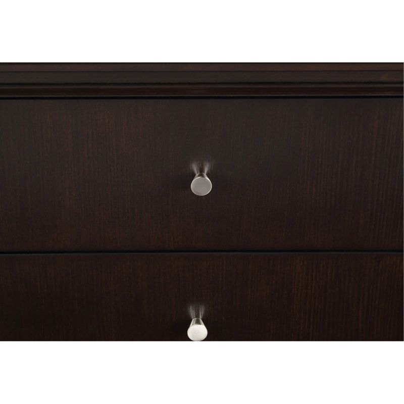 Commode brune à 5 tiroirs