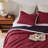 Plaid Fur Quilt Set-105965409