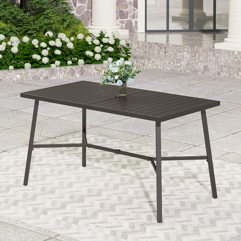  Table de bar en métal, L 35 x L 67 x H 35