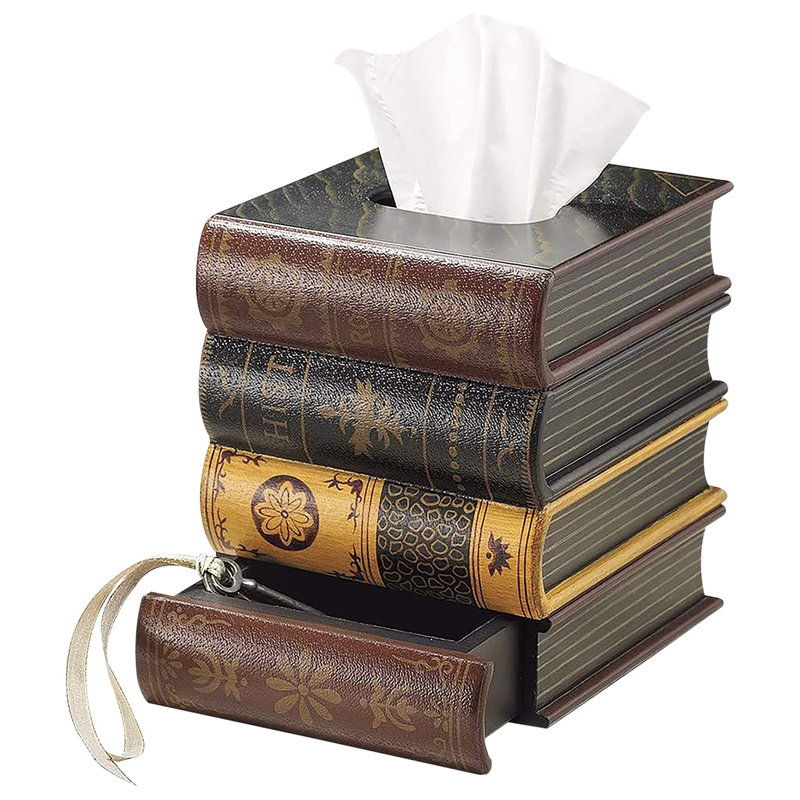 Book Tissue Dispenser | Facial Tissues Holder