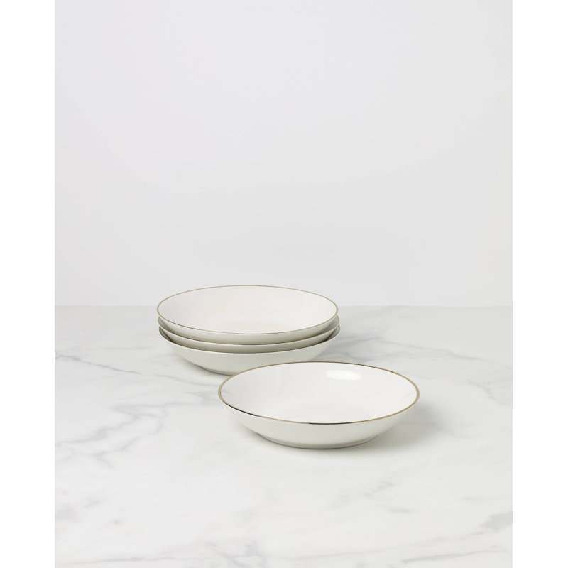 Lenox Trianna Pasta Bowls, Set of 4, White