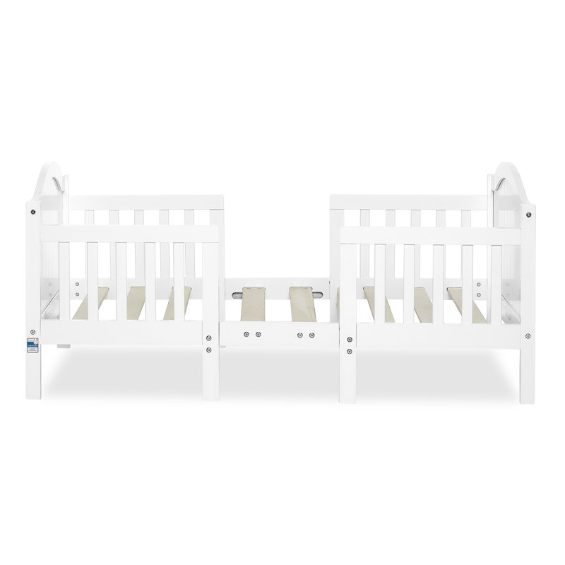  Lit convertible pour tout-petits en bois massif par Dream On Me, Blanc