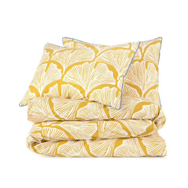 Feather Palm 100% Cotton 150TC Duvet Cover Set, Kingsize 