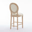 Ensemble de 2 tabourets de bar en bois massif avec tabourets de bar en bois massif