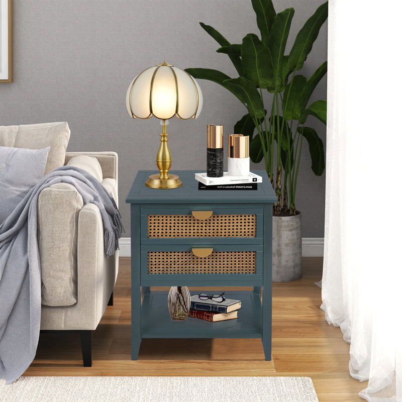 Lidderdale 22.05'' W Nightstand, Green