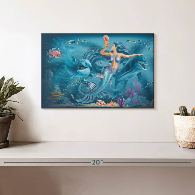 Kelan Singing Mermaid, 8" H x 12" W