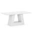 Table rectangulaire en faux marbre blanc de style moderne Light Light