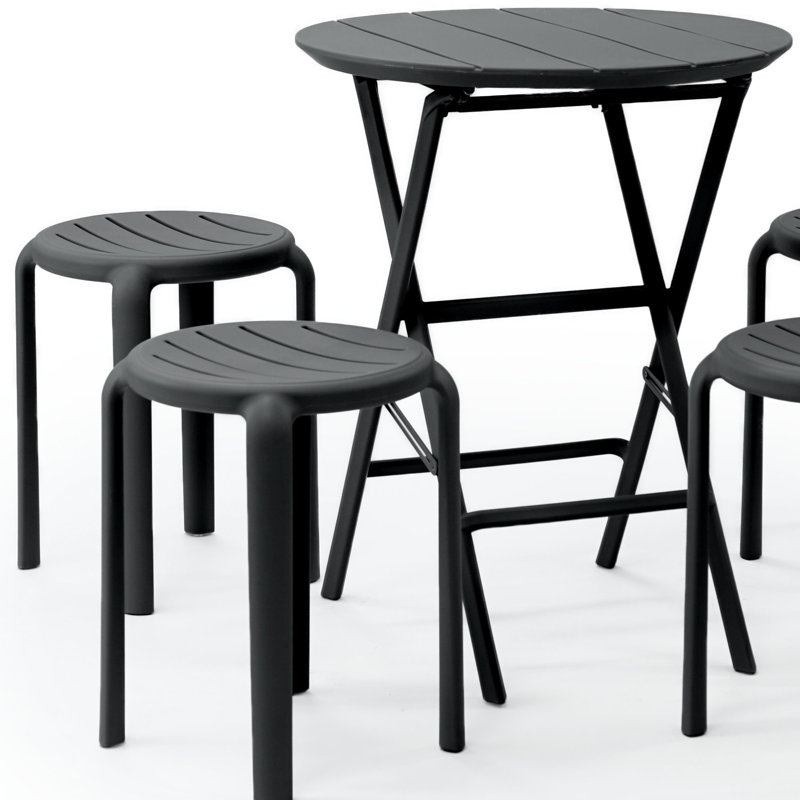 Ensemble de bistro Centreville pour 4 personnes, Noir