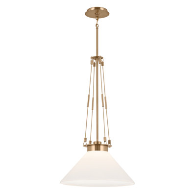 Luminaire suspendu conique à 1 lumière