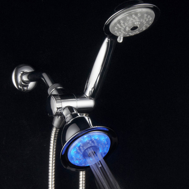 Tête de douche à del