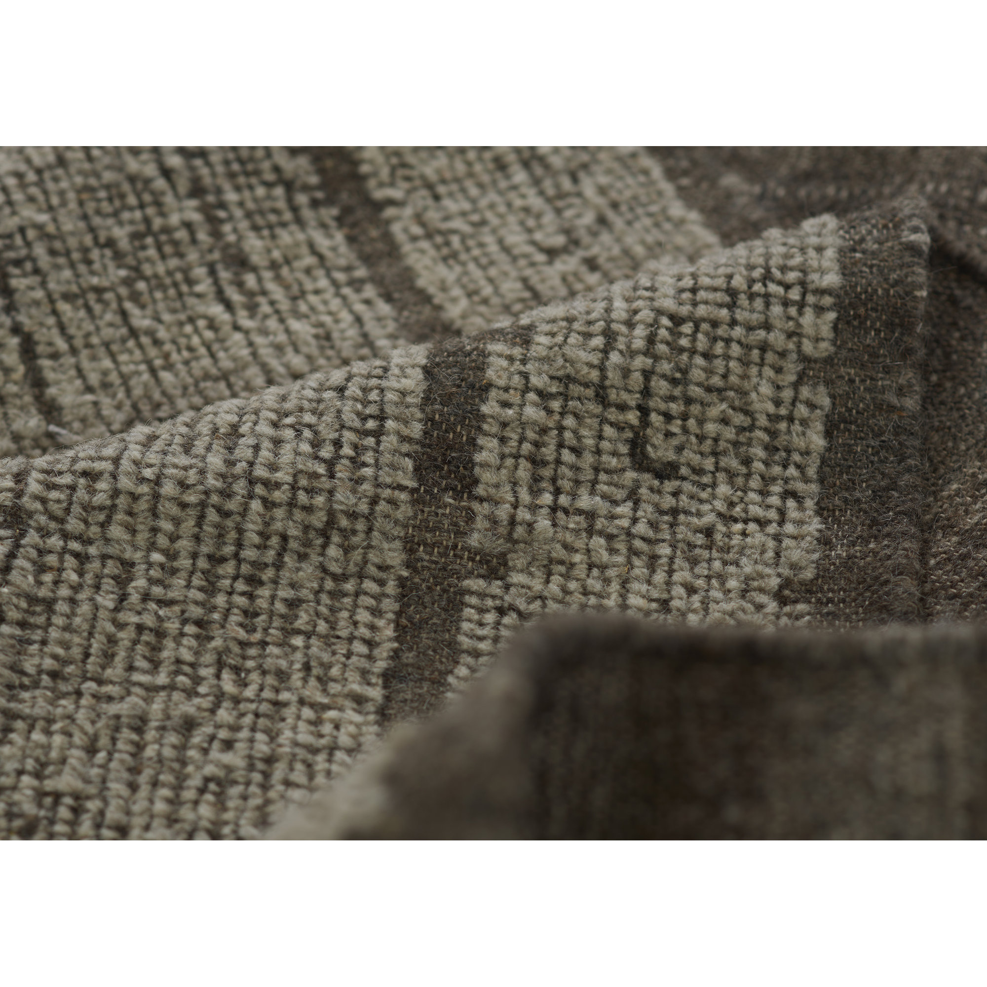 Messina Handmade Gray/Brown Rug, Rectangle 8' x 10'