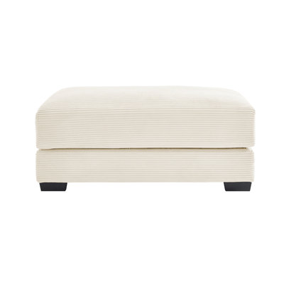 46" Corduroy Cushion Ottoman