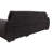 95"W Black Teddy Fleece Reversible Sleeper Sectional Sofa With Storage Chaise