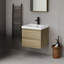 Meuble-lavabo mural de 36 po avec lavabo en résine et tiroirs à fermeture en douceur (pré-assemblé)-109195707