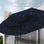 Parasol de marché rectangulaire à double face 15 pi x 9 pi avec base et 36 lumières DEL-876640703