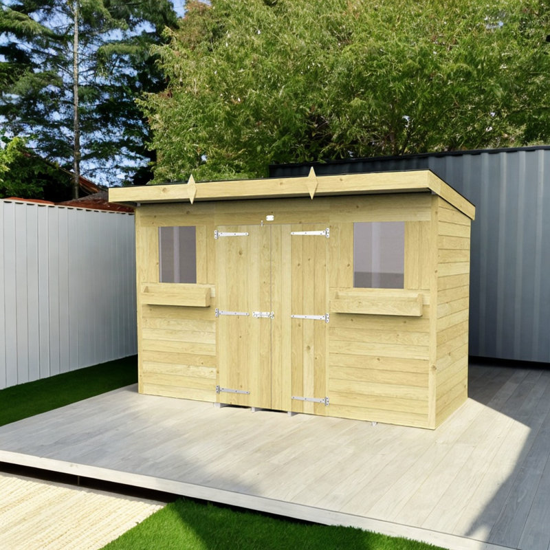 10ft x 4ft Pent Summer Shed