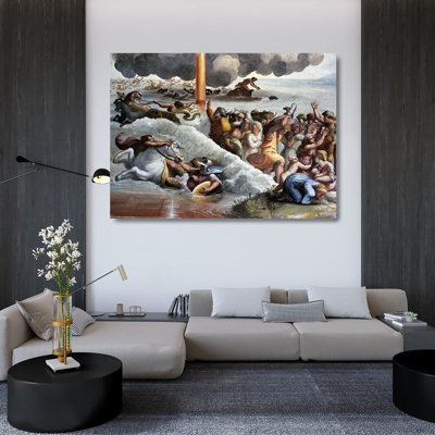 World Menagerie Raphael Gallery Wrapped Canvas Art Titled: Moses Crossing The Red Sea