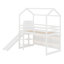 Lit mezzanine en bois avec glissade, barrière de sécurité, tablettes de rangement et éclairage-1881423553