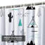 Rideau de douche blanc avec 12 crochets-1984907079