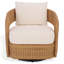 Chaise pivotante en rotin Leanna