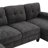 U-Shaped Sectional Sofa 103.5" Chenille Fabric Couch With Dual Chaise Lounges, Storage Pockets And Armrest Pillows For Living Room-1516937228