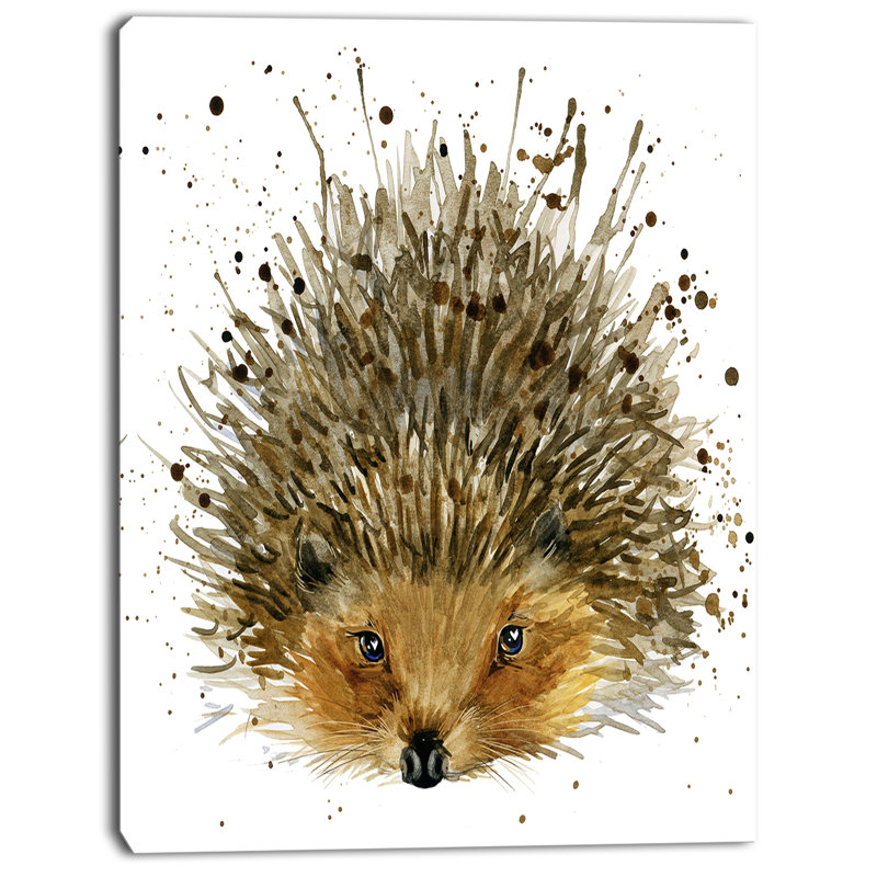 « hedgehog, impression sur toile tendue », reproduction d’art sur toile tendue, H 40 po x l 30 po x P 1 po