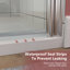 Porte de douche pivotante sans cadre avec verre transparent l 34-35 3/8 po x H 72 po-97923049